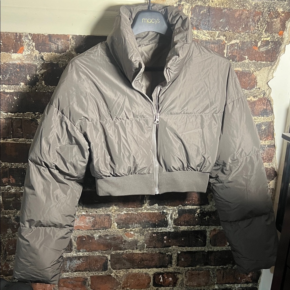 Women's Gray Puffer Jacket